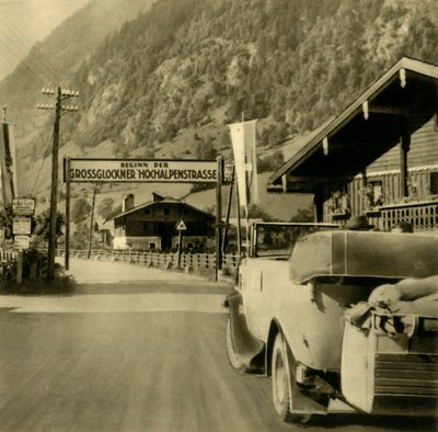 Grossglockner High Alpine Road、Fusch an derGroßglocknerstraße、オーストリア、c1935の開始。 作： Unbekannt