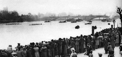 オックスフォードおよびケンブリッジボートレースのスタート、ロンドン、1926-1927 作： Unbekannt