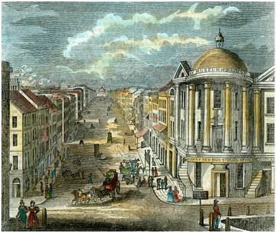 ステートストリート、アルバニー、ニューヨーク、アメリカ合衆国、c1835 作： Unbekannt