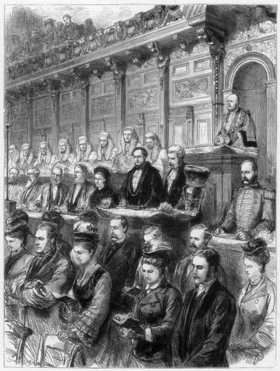セントポールズ大聖堂への裁判官の国家訪問、1875年 作： Unbekannt