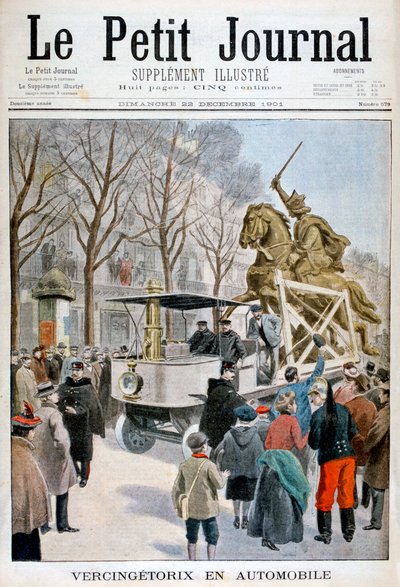 輸送中のVercingetorixの像、フランス1901 作： Unbekannt