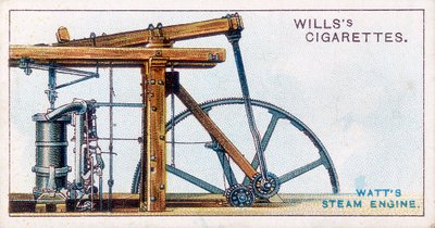 ジェームズワットによる蒸気機関、1915 作： Unbekannt