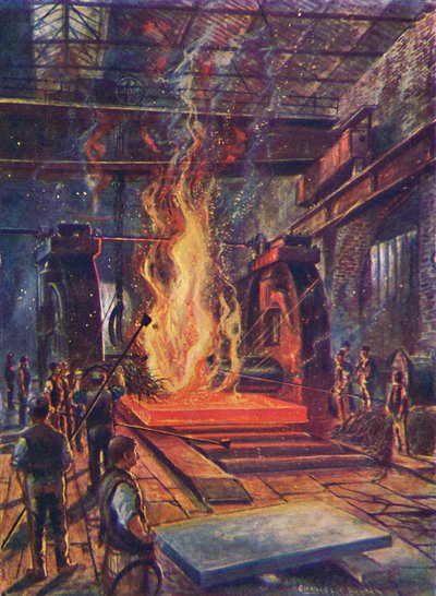 鋼の圧延、c1917 作： Unbekannt