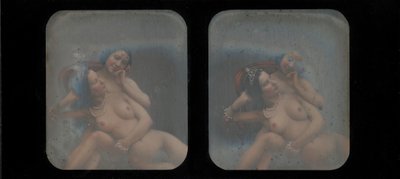 [2 人のヌード女性の立体図]、1840 年代。 作： Unbekannt