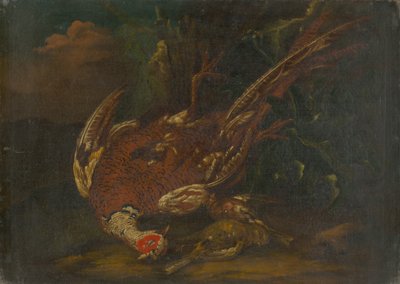 ホロホロ鳥のある静物 作： Unbekannt