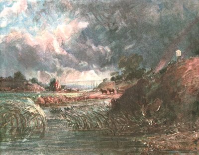 ハムステッドを通過する嵐の雲、19世紀初頭、c1900。 作： Unbekannt