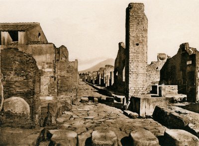 ストラーダスタビアーナ、ポンペイ、イタリア、c1900s 作： Unbekannt