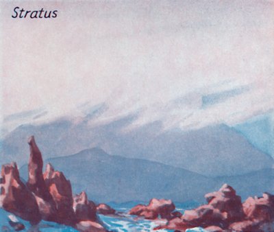 ストラタス-1935個の主要な雲の形、空、1935年 作： Unbekannt