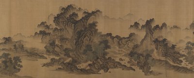 終わりのない小川と山、17世紀。 作： Unbekannt