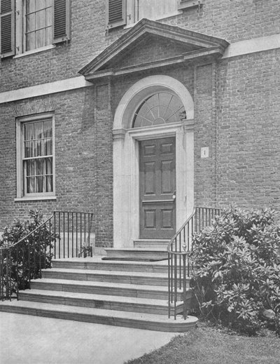 1924年にニューヨーク市、WKヴァンダービルト夫人の家へのストリートドア 作： Unbekannt
