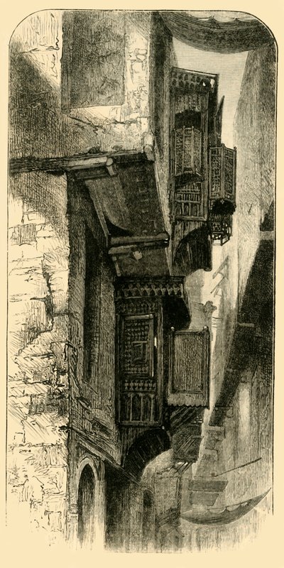 カイロの通り、1881年。 作： Unbekannt