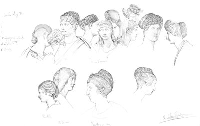 ウフィツィ美術館、フィレンツェ、1880〜1882年のローマのヘッドレスの研究 作： Unbekannt