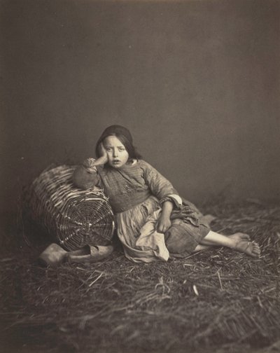 農民の少女の研究c。 1860。 作： Unbekannt