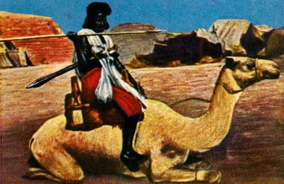 ラクダに乗ったスーダンの戦士、c1928。 作： Unbekannt