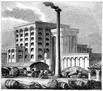 1851年に開業したサザンプトンの製糖所 作： Unbekannt