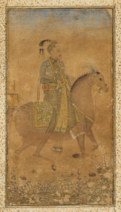 Sultan Abdullah Qutb Shah 1614-74 on Horseback、c。 1635年。 作： Unbekannt
