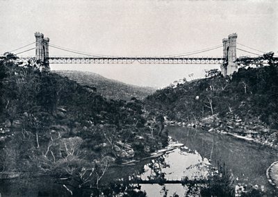 吊り橋、ミドルハーバー、c1900。 作： Unbekannt