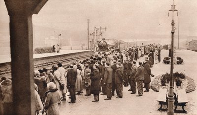 1936年、ウェルウィン駅の王立葬儀への共感 作： Unbekannt