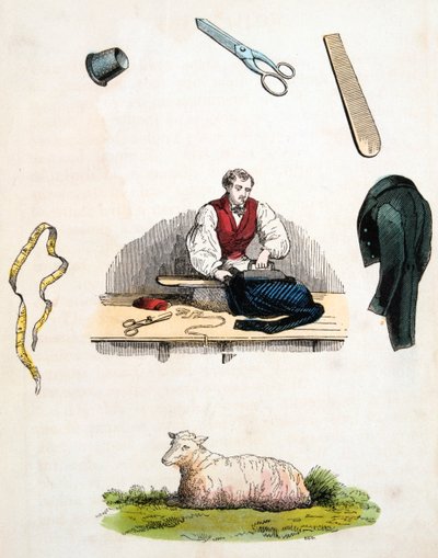 仕立て屋、c1845 作： Unbekannt