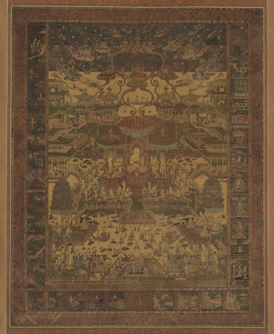 当麻曼荼羅、14世紀。 作： Unbekannt