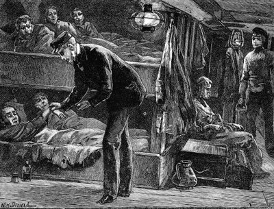 病気のアイルランド人移民の船に乗って1840年代c1890 作： Unbekannt