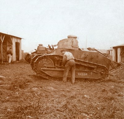 タンクのメンテナンス、c1914-c1918 作： Unbekannt