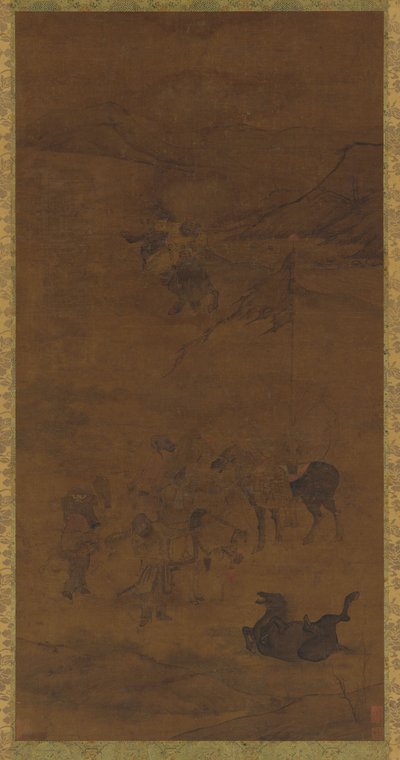 韃靼騎兵、明王朝、1368～1644年。 作： Unbekannt