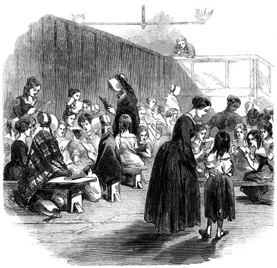 1868年にロンドンのランベスにあるラギッドスクールユニオンスクールで読むように女の子に教える 作： Unbekannt