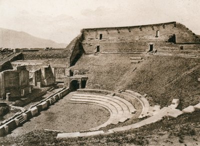 悲劇的な劇場、ポンペイ、イタリア、c1900年代 作： Unbekannt