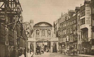 テンプルバー：1878年のストランドの都市境界、c1935。 作： Unbekannt