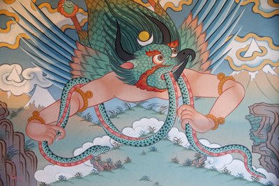 千仏寺 ダシャン・カギュ・リンの信徒の絵 ガルーダ、ラ・ブーレー、フランス 作： Unbekannt