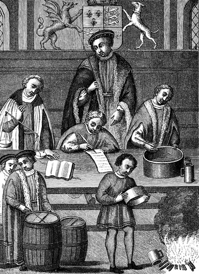 イングランド、ヘンリー7世の治世中の1497年から1509年までの試験の重みと測定 作： Unbekannt