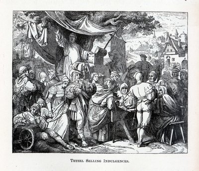 Tetzel Selling Indulgences、1882 作： Unbekannt