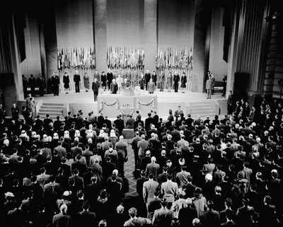 サンオペラハウスでの国連設立会議の第16回総会 作： Unbekannt