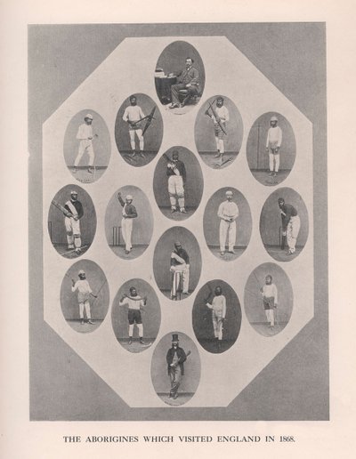 1868年、1912年にイギリスを訪れた原住民。 作： Unbekannt