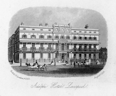 アデルフィホテル、リバプール、マージーサイド、1864 作： Unbekannt