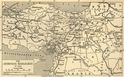 1915年のアルメニア虐殺、第一次世界大戦、c1920。 作： Unbekannt