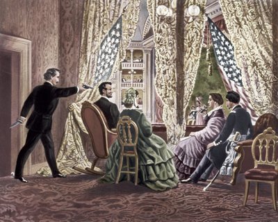 アブラハムリンカーンの暗殺、1865年 作： Unbekannt