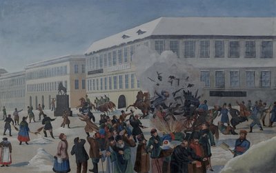 1881年3月13日のアレクサンドル2世の暗殺 作： Unbekannt