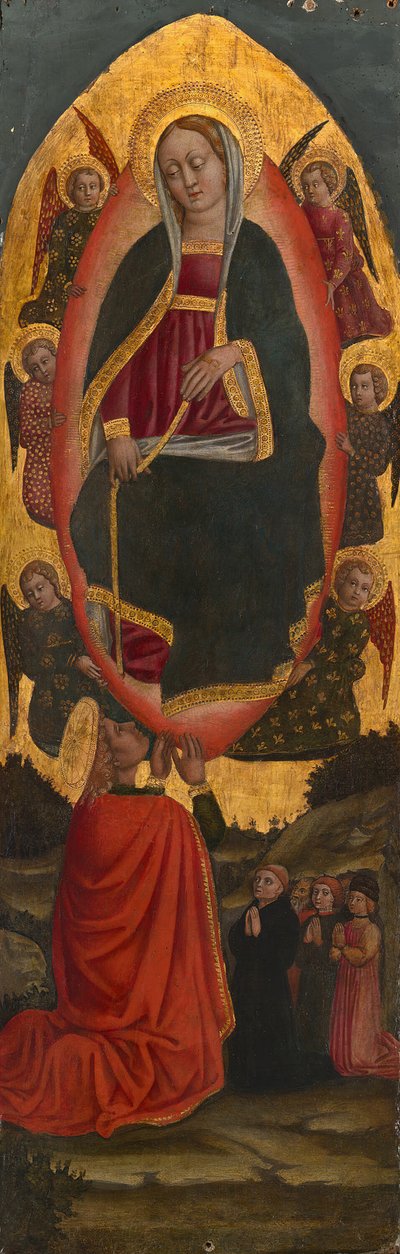 アウグスティヌスの祭壇画、145075 からの聖人と聖母被昇天。 作： Unbekannt