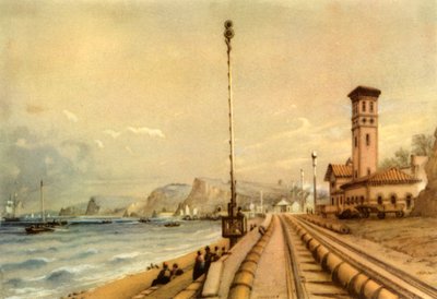 「ドーリッシュの大気鉄道、1847 年」、1945 年。 作： Unbekannt