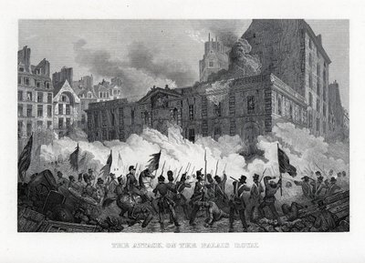 パレスロイヤルへの攻撃、1882年 作： Unbekannt