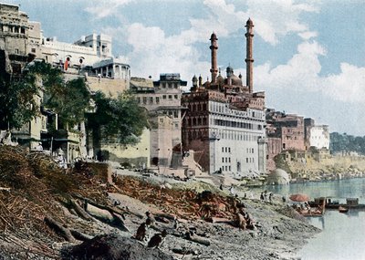 オーランゲブモスク、バラナシ、インド、c1890 作： Unbekannt
