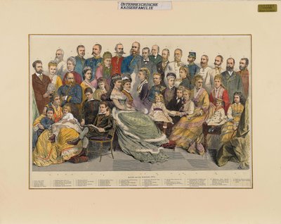 1879年のオーストリア皇室。 作： Unbekannt