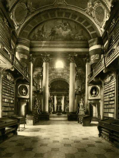 オーストリア国立図書館、オーストリア、ウィーン、c1935。 作： Unbekannt