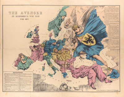 アベンジャー：1877年、1876-1877年の寓話的な戦争地図。 作： Unbekannt