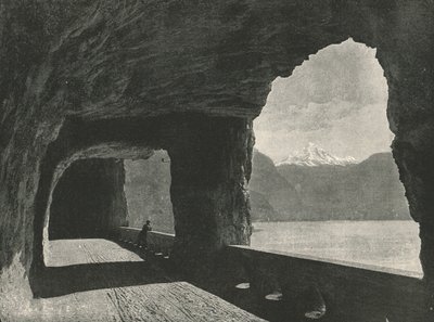1895年、スイスのフルレン近くのAxenstrasse。 作： Unbekannt