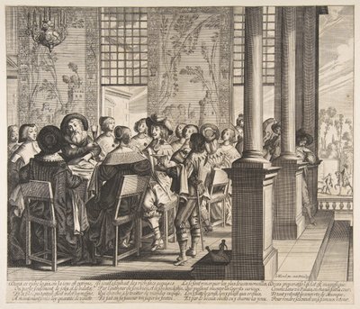 放蕩息子の帰還のための宴会1636年。 作： Unbekannt