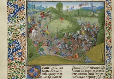 1385 年 8 月 14 日のアルジュバロタの戦い、1470 年から 1475 年頃。 作： Unbekannt