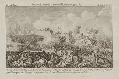ジュマップの戦い、1792年。 作： Unbekannt
